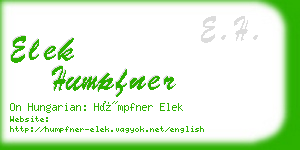 elek humpfner business card